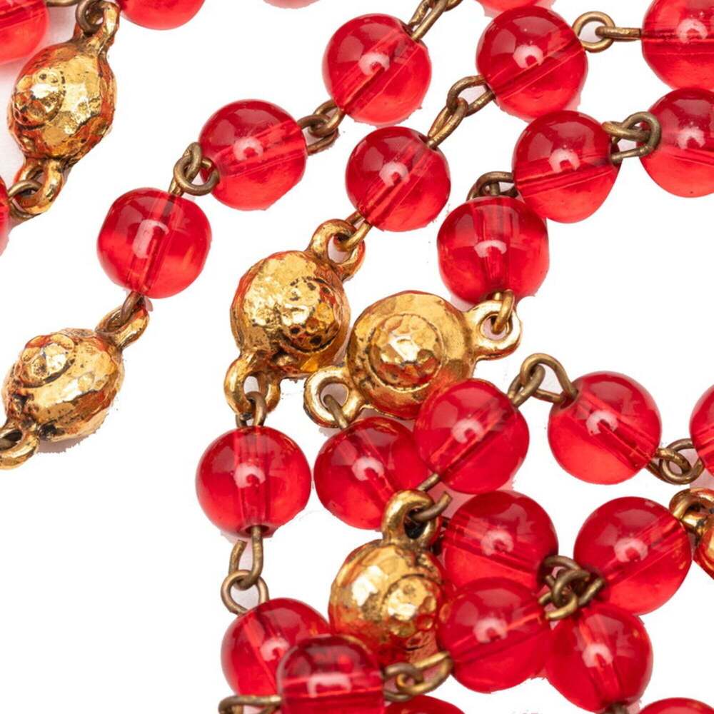 CHANEL Vintage Red Necklace - Picture 5 of 7